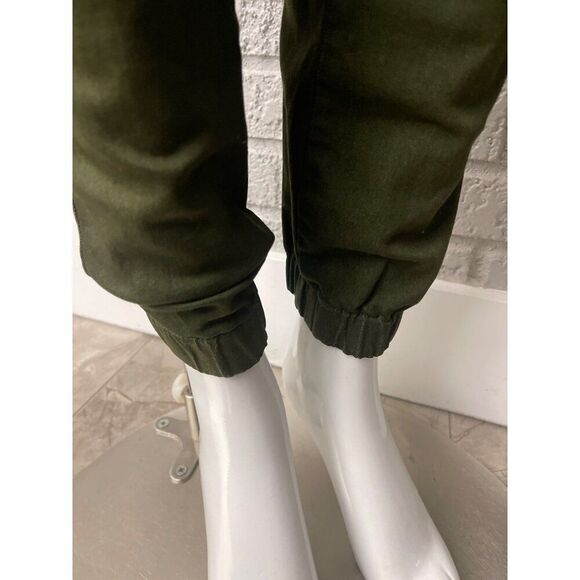 V.I.P. Jeans Women Green Cargo Jogger Pant Size 13 /14 - Picture 9 of 11